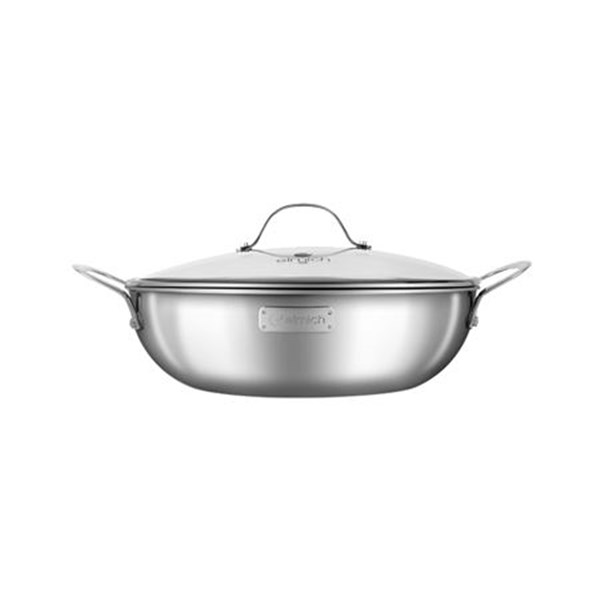 Chảo xào inox cao cấp 3 lớp đáy liền Elmich Trimax EL-3797 size 28cm CIN8