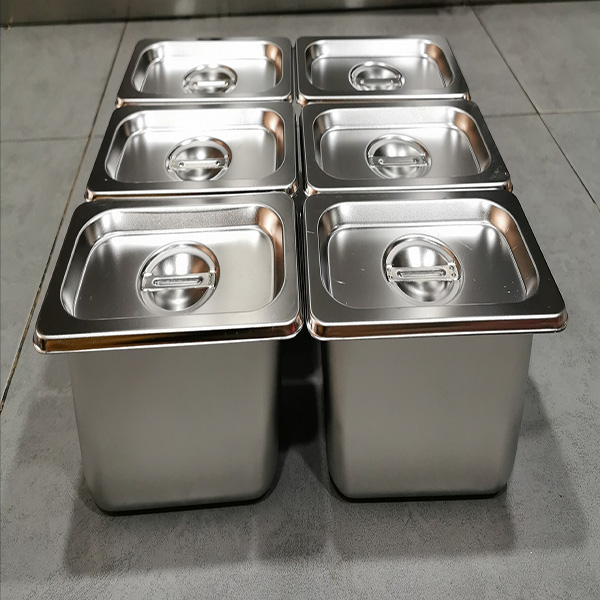Bộ 6 cái khay inox đựng topping 17x10cao10cm có nắp KICNMK5 4 Bộ 6 cái khay inox đựng topping 17x10cao10cm có nắp KICNMK5