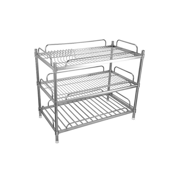 Kệ inox 3 tầng 304 để chén dĩa bát 4 Kệ inox 3 tầng 304 để chén dĩa bát