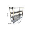 Kệ Inox Thanh 4 Tầng KEI-10 KI4TMK1 1 Kệ Inox Thanh 4 Tầng KEI-10 KI4TMK1