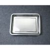 Khay inox chữ nhật làm bánh, đựng thức ăn sâu 26x19x4 cm KICNMK20 1 Khay inox chữ nhật làm bánh