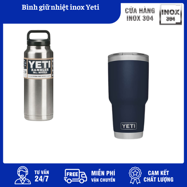 Bình giữ nhiệt inox Yeti 4 Bình giữ nhiệt inox Yeti
