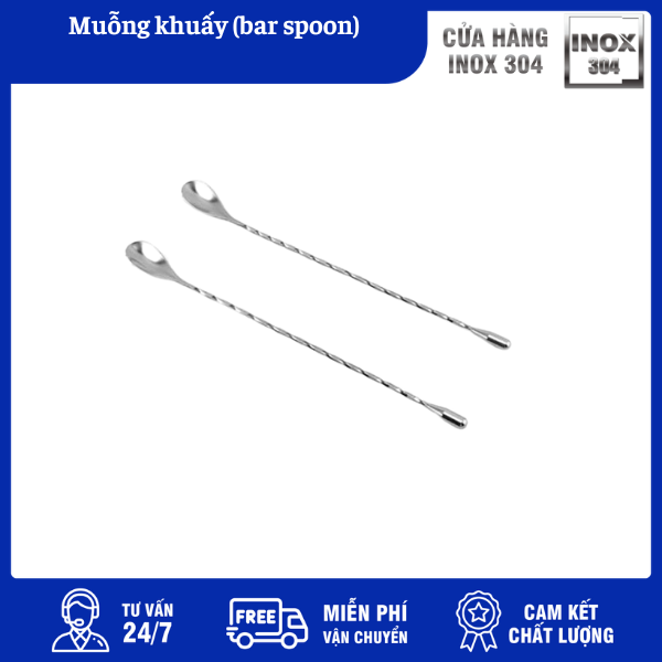 Muỗng khuấy (bar spoon) 4 Muỗng khuấy (bar spoon)