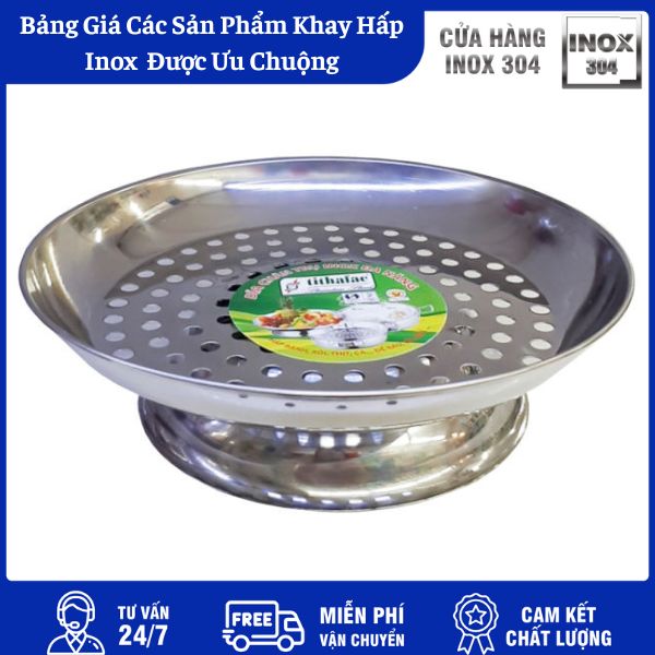 Khay inox hấp đồ Nhật Bản 22cm KHIMK2 4 Khay inox hấp đồ Nhật Bản 22cm KHIMK2