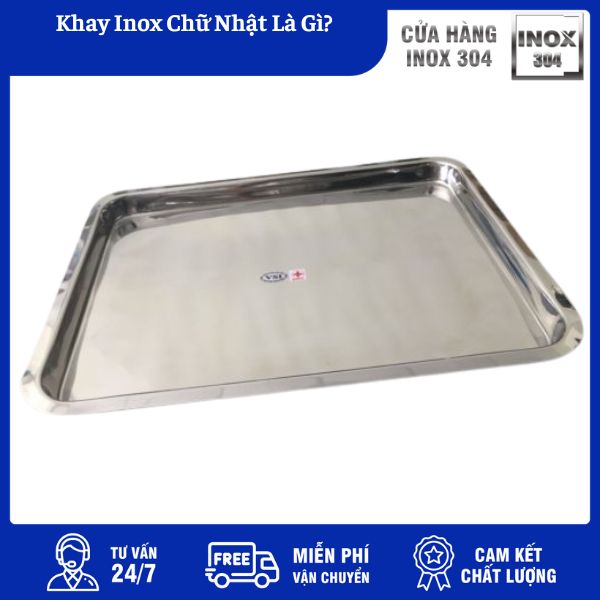 Khay inox 40x60 tủ cơm, lò hơi hình chữ nhật KICNMK2 1 Khay inox 40×60 tủ cơm, lò hơi hình chữ nhật KICNMK2