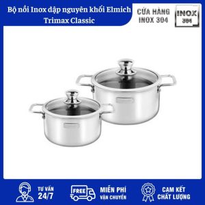 Bộ Nồi Inox Dập Nguyên Khối Elmich Trimax Classic
