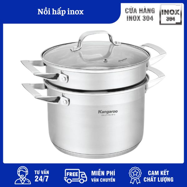Nồi Hấp Inox 3 Nồi Hấp Inox