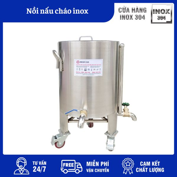 Nồi Nấu Cháo Inox 3 Nồi Nấu Cháo Inox
