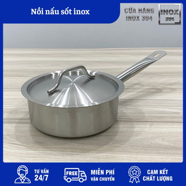 Nồi Nấu Sốt Inox 3 Nồi Nấu Sốt Inox